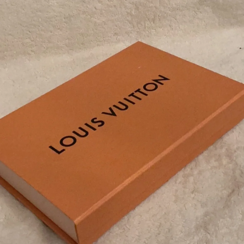 12x8x2,25 Louis Vuitton magnetic closer orange color  used